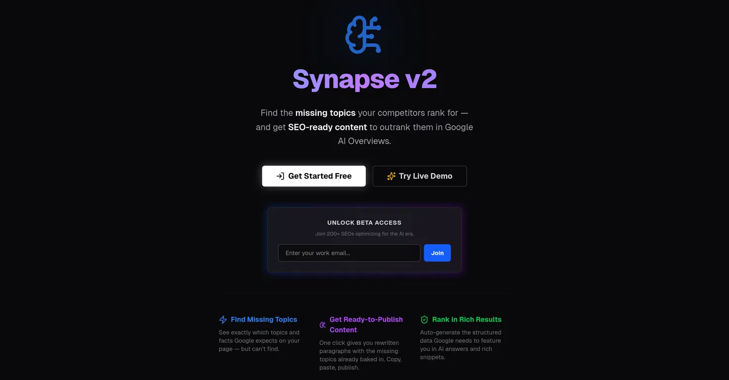 Synapse screenshot