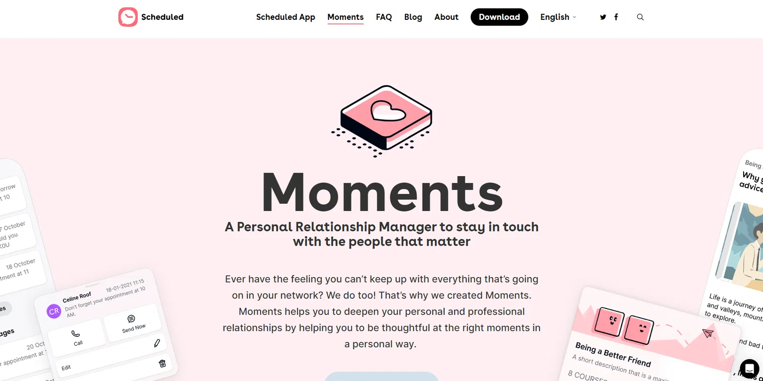 Moments screenshot