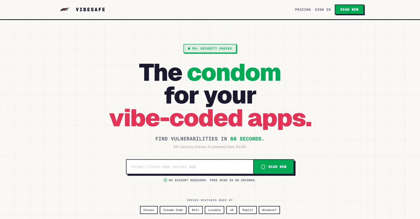 VibeSafe screenshot