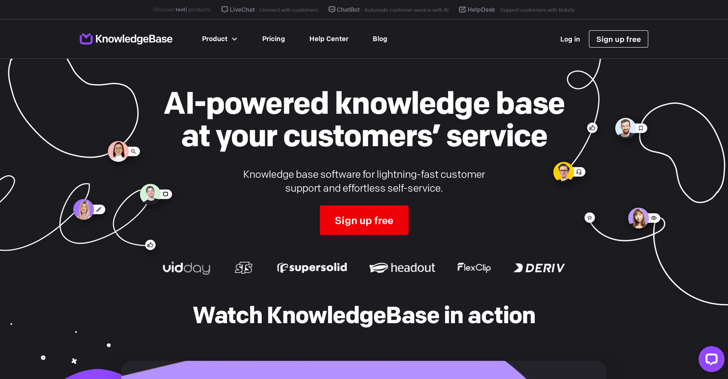 KnowledgeBase AI screenshot