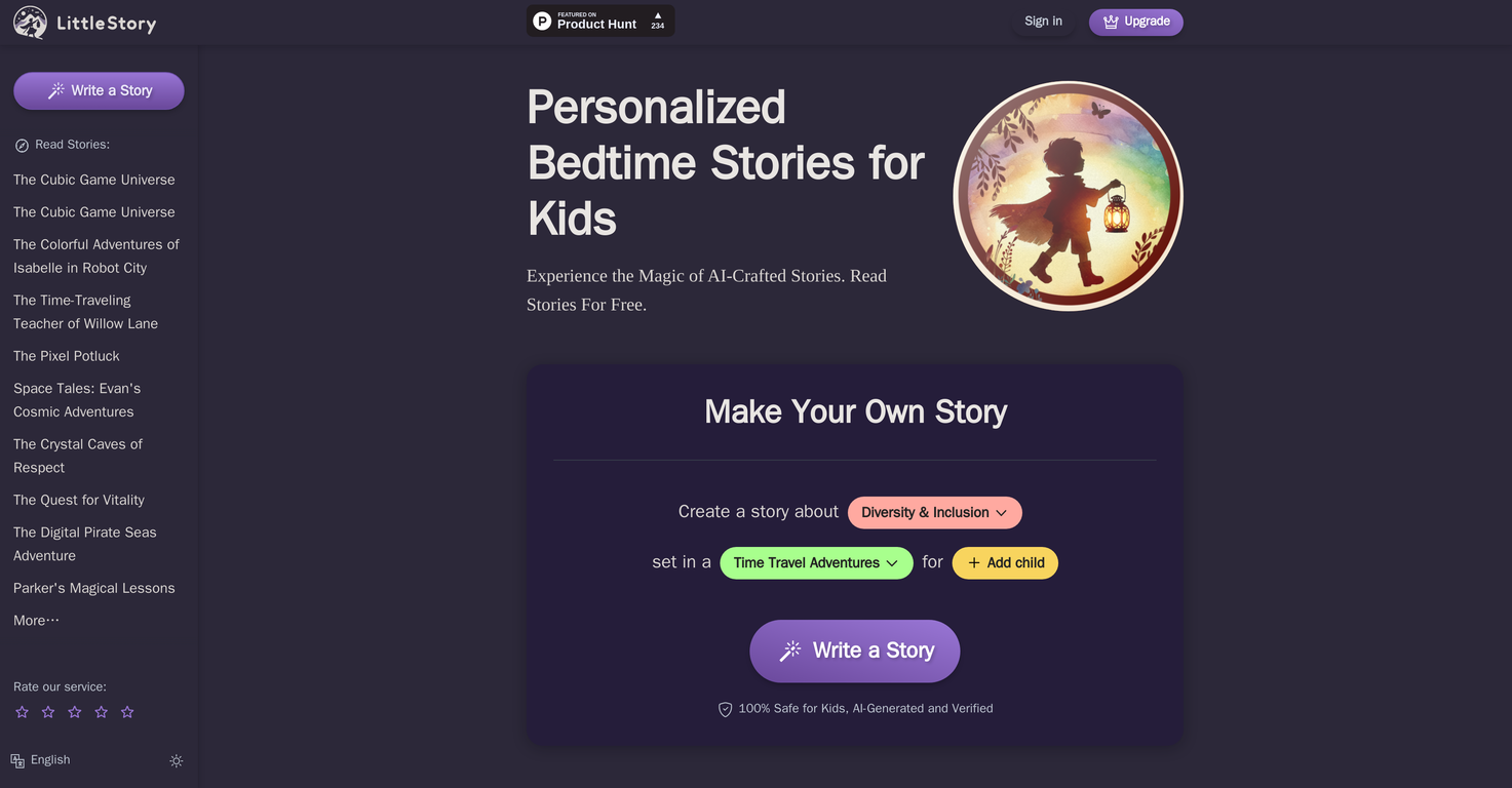 LittleStory.io screenshot