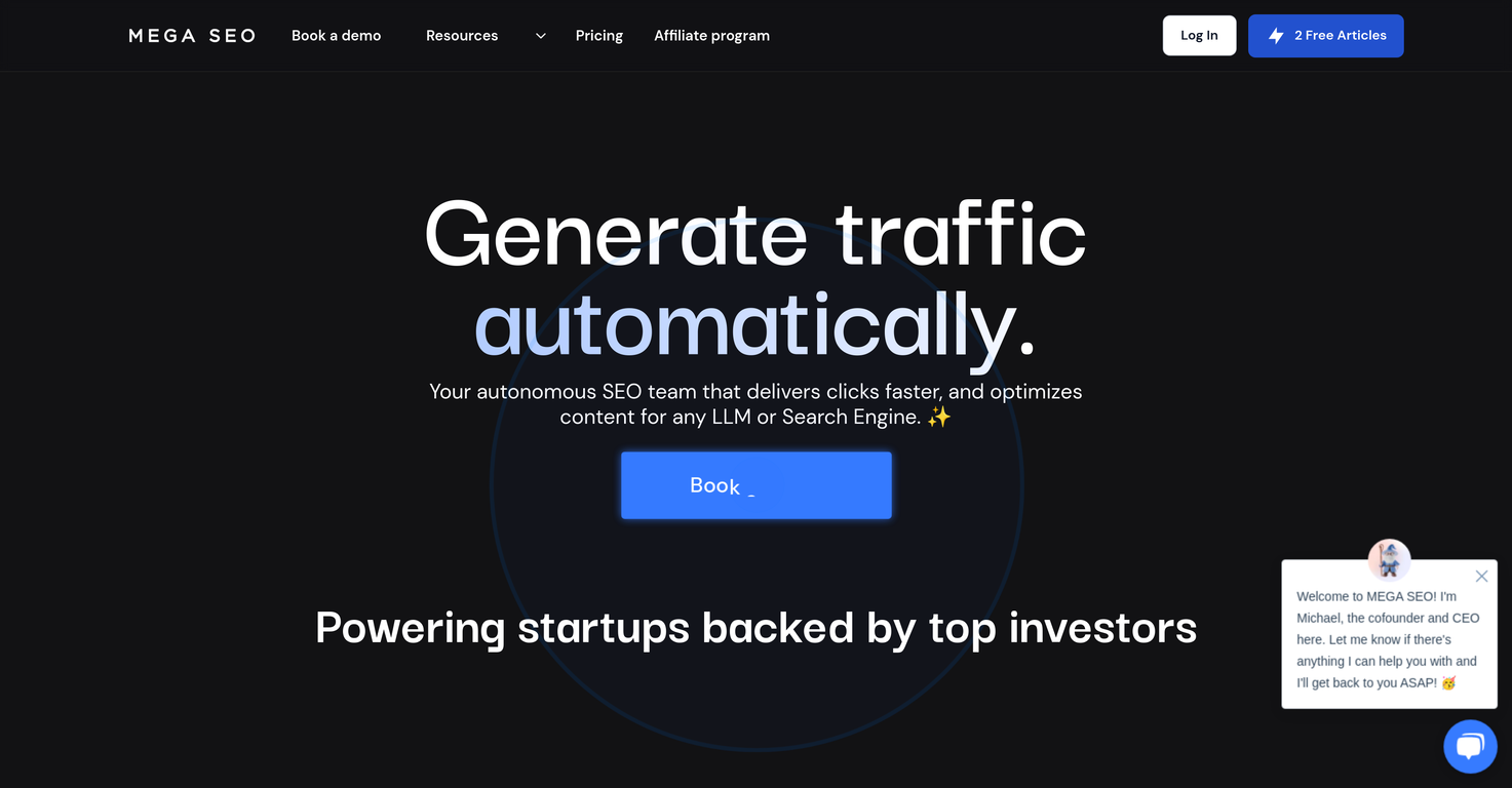 Mega SEO screenshot