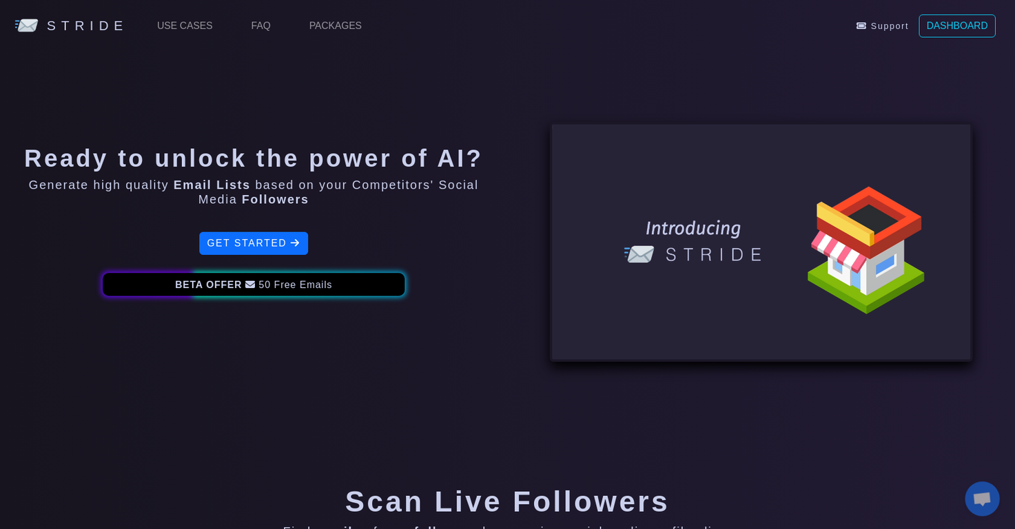 Stride screenshot