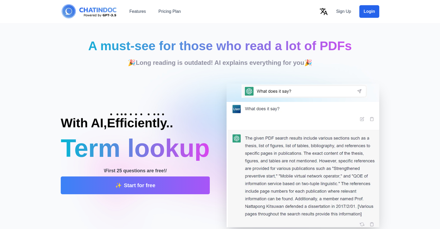 ChatInDoc screenshot