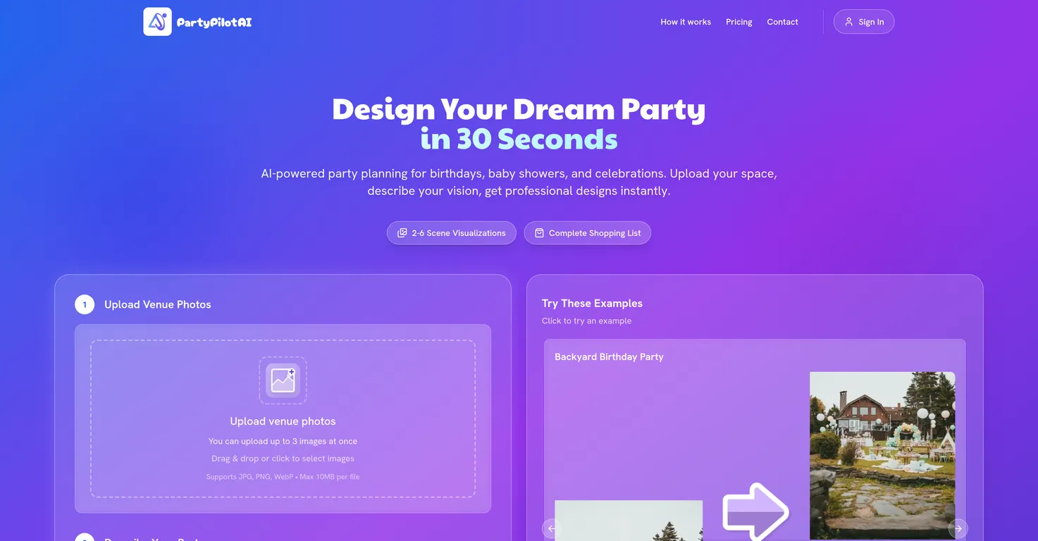 PartyPilotAI screenshot