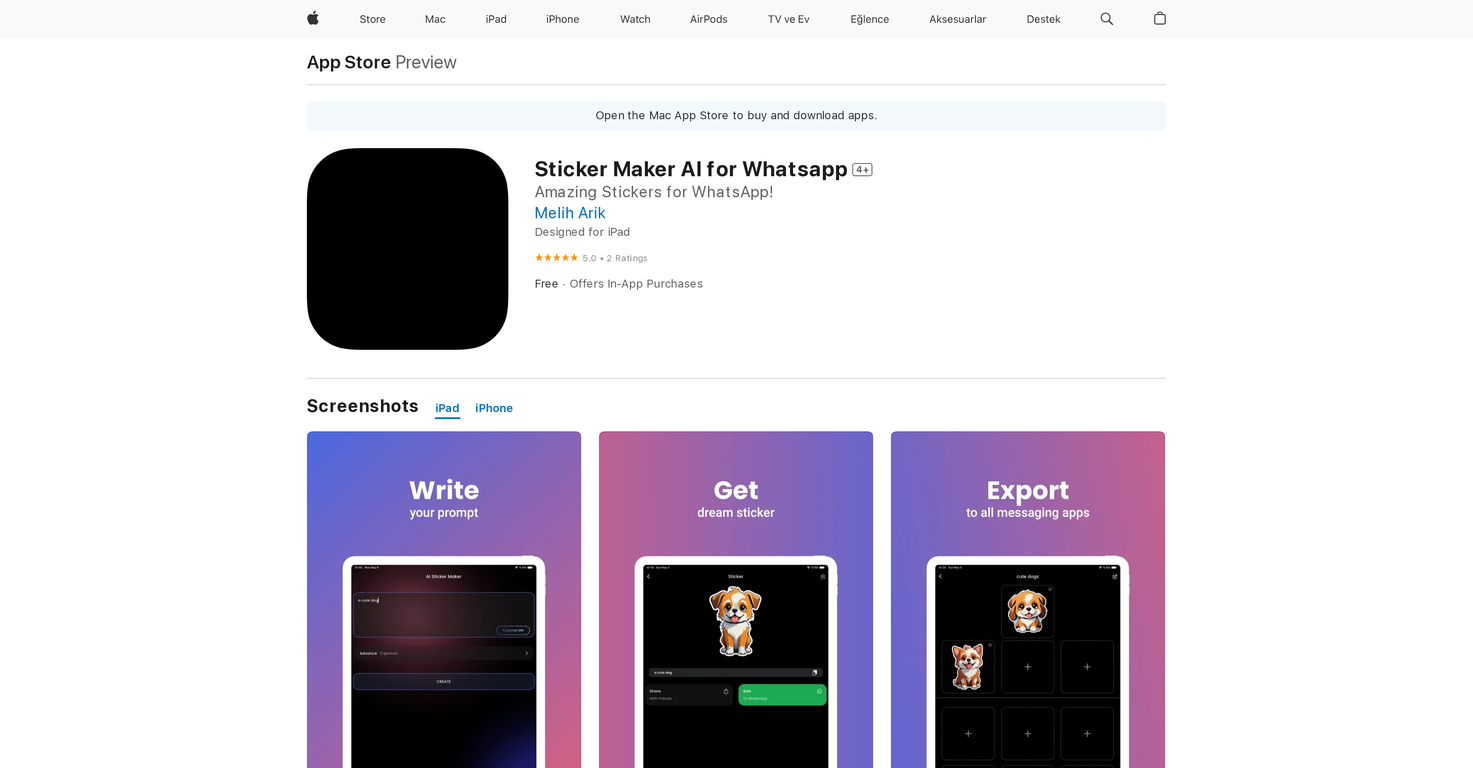 Sticker Maker AI for Whatsapp screenshot