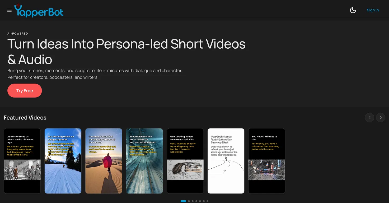 YapperBot screenshot
