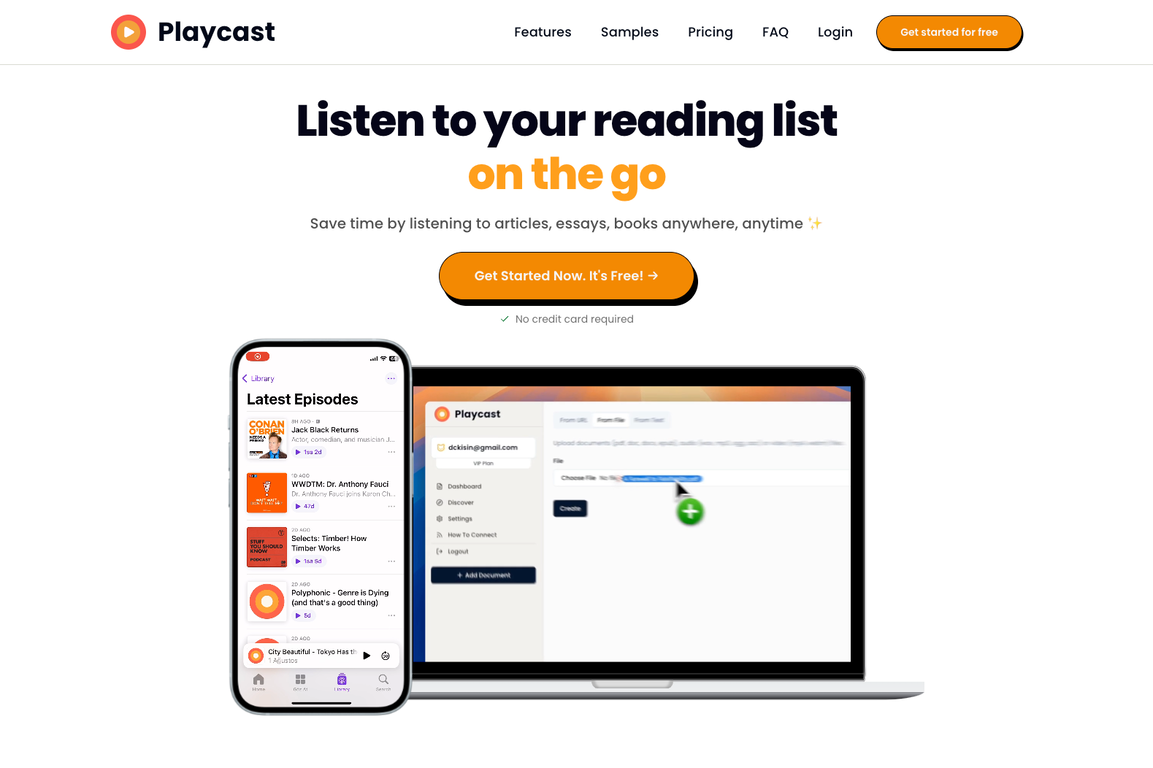 Playcast screenshot