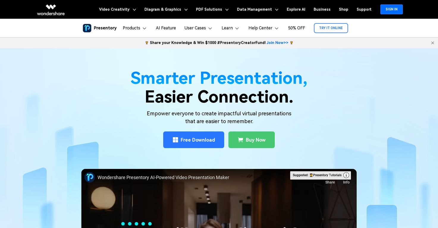 Presentory screenshot