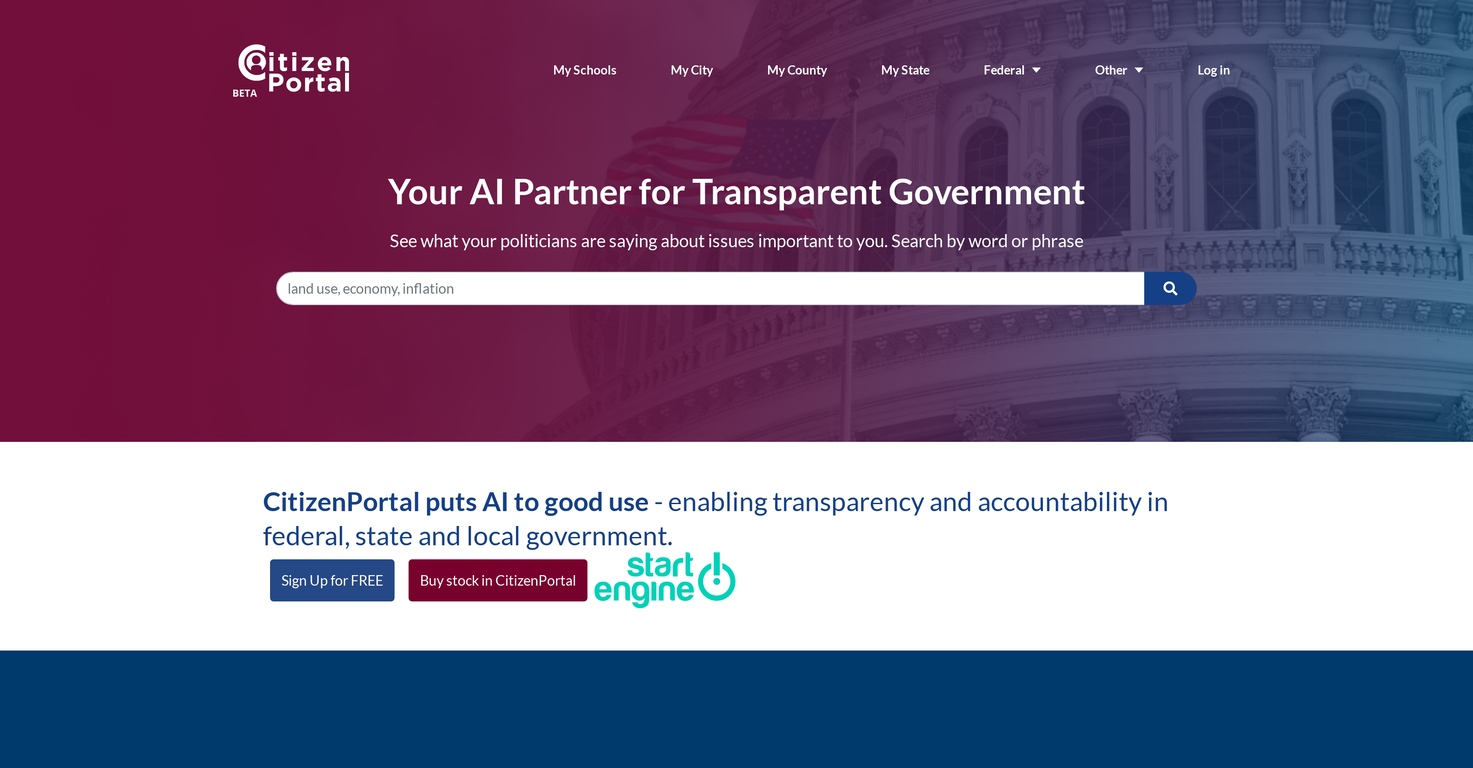 CitizenPortal screenshot