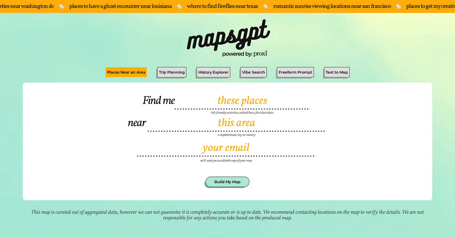 Maps GPT screenshot