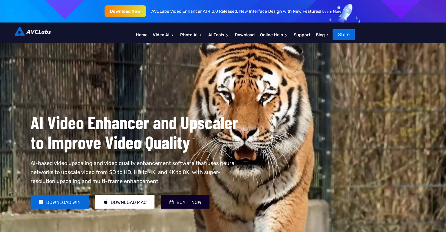 AVCLabs Video Enhancer screenshot