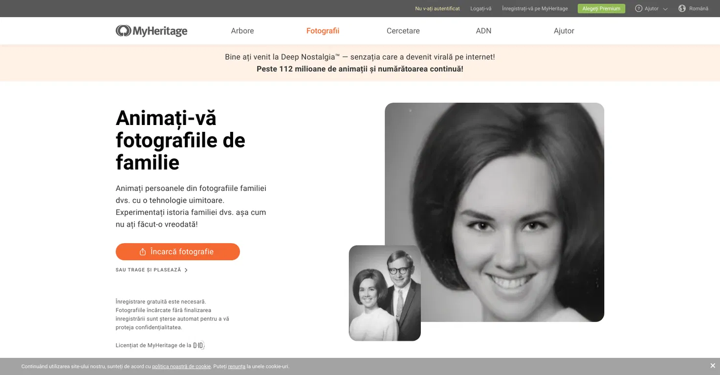 MyHeritage Deep Nostalgia screenshot