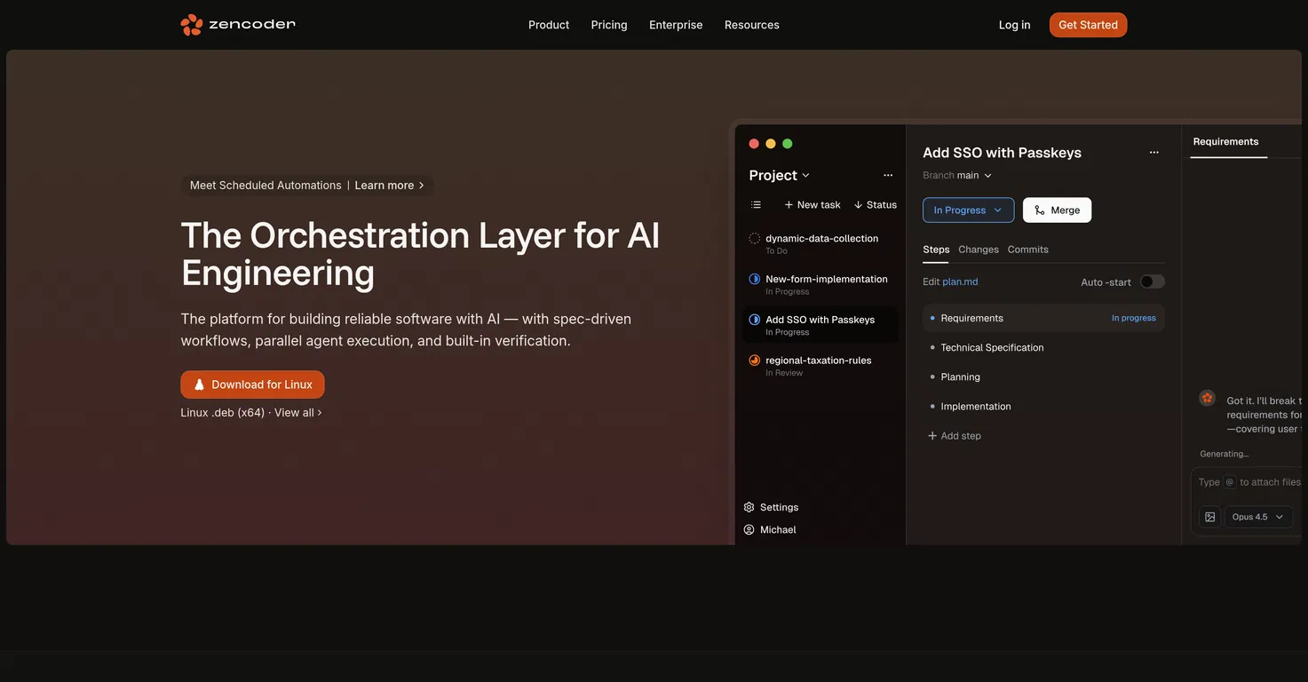 Zencoder screenshot