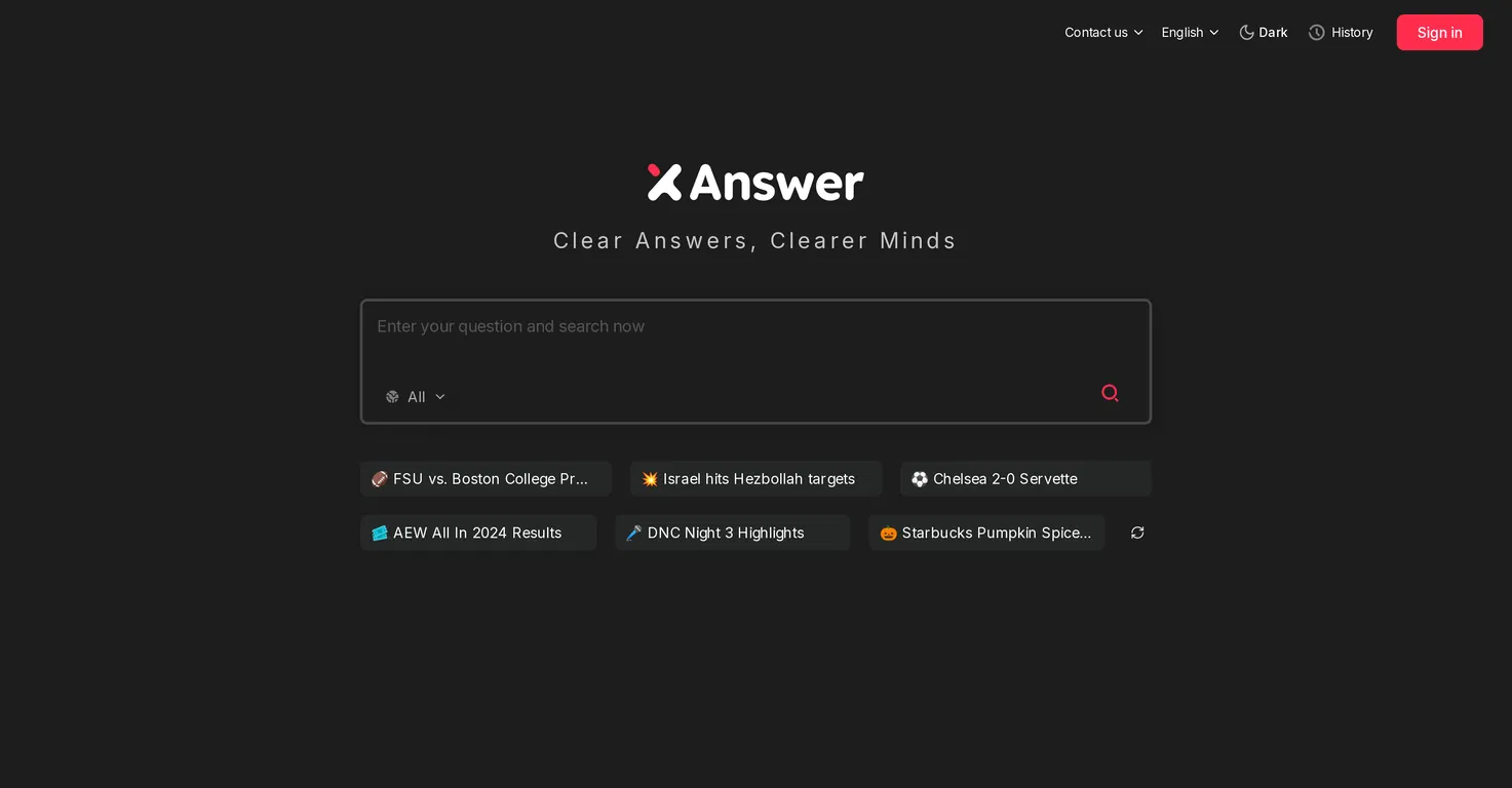 XAnswer screenshot