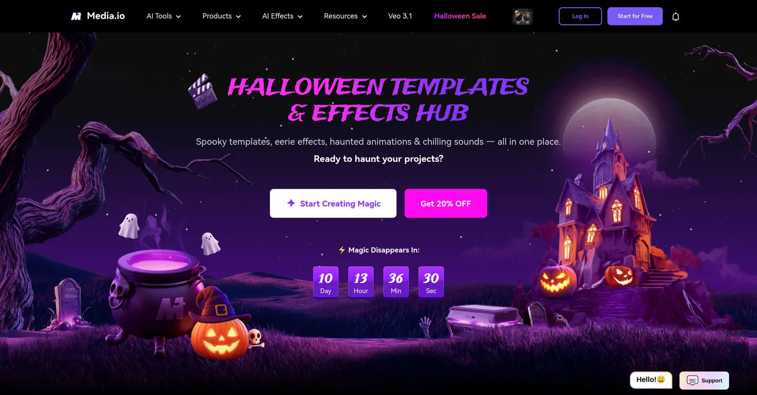 Halloween AI Filters by Media.io screenshot