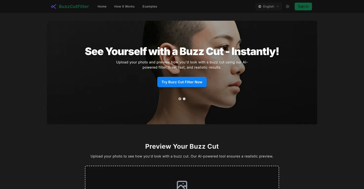 Buzz Cut Filter screenshot