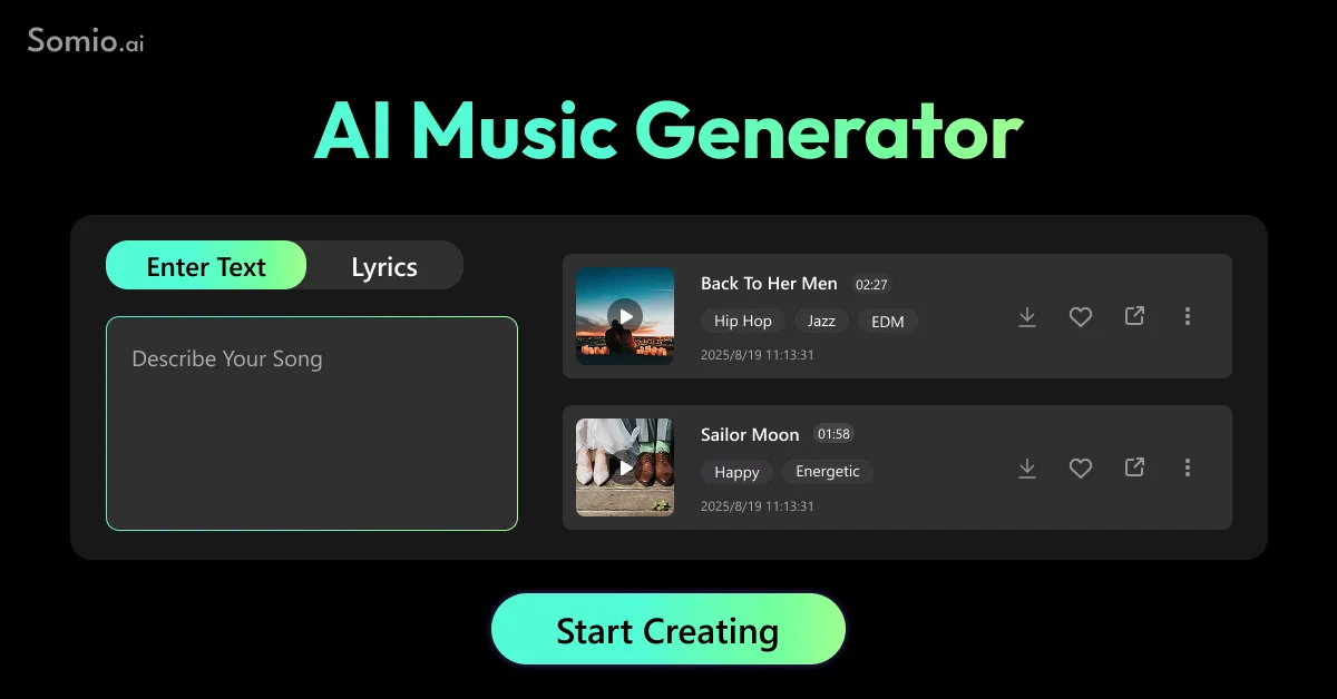 Somio AI screenshot