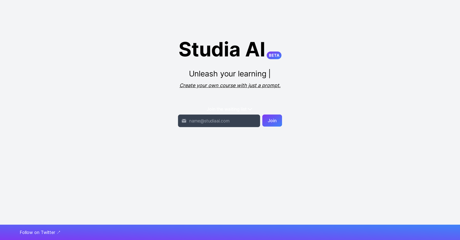 Studia AI screenshot