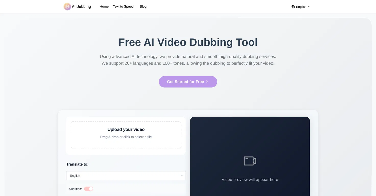 AI Dubbing.io screenshot