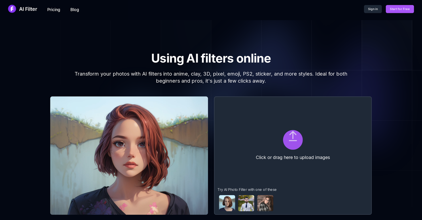 AI Filter screenshot