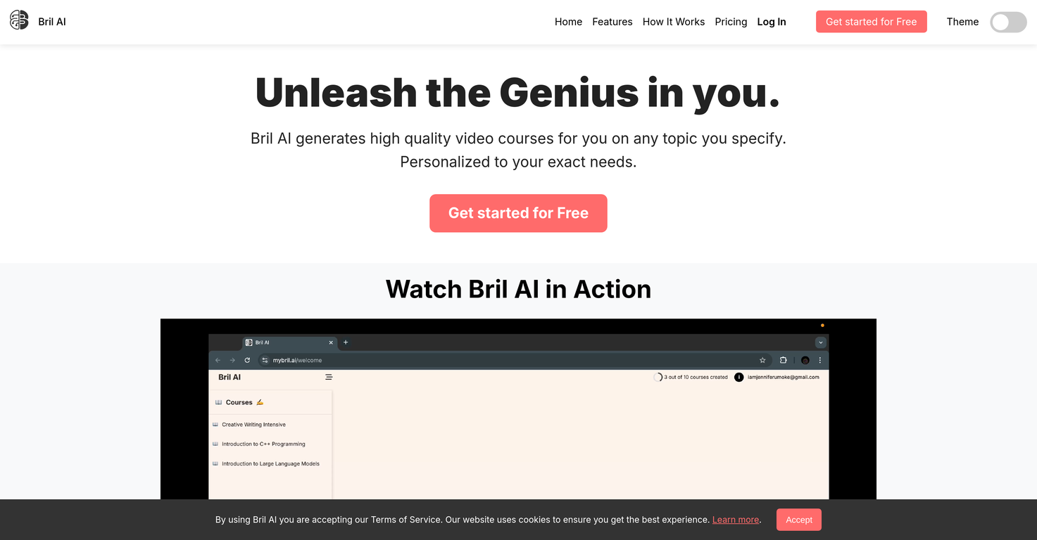 Bril AI screenshot