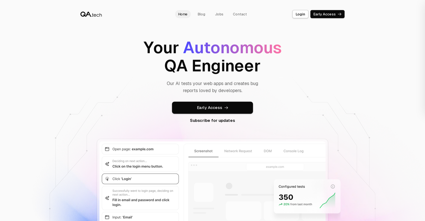 QA.tech screenshot