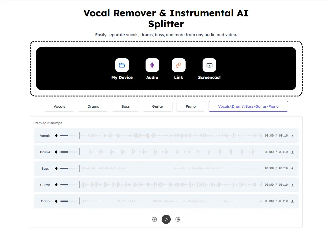 Audiocleaner | Vocal Remover Free screenshot