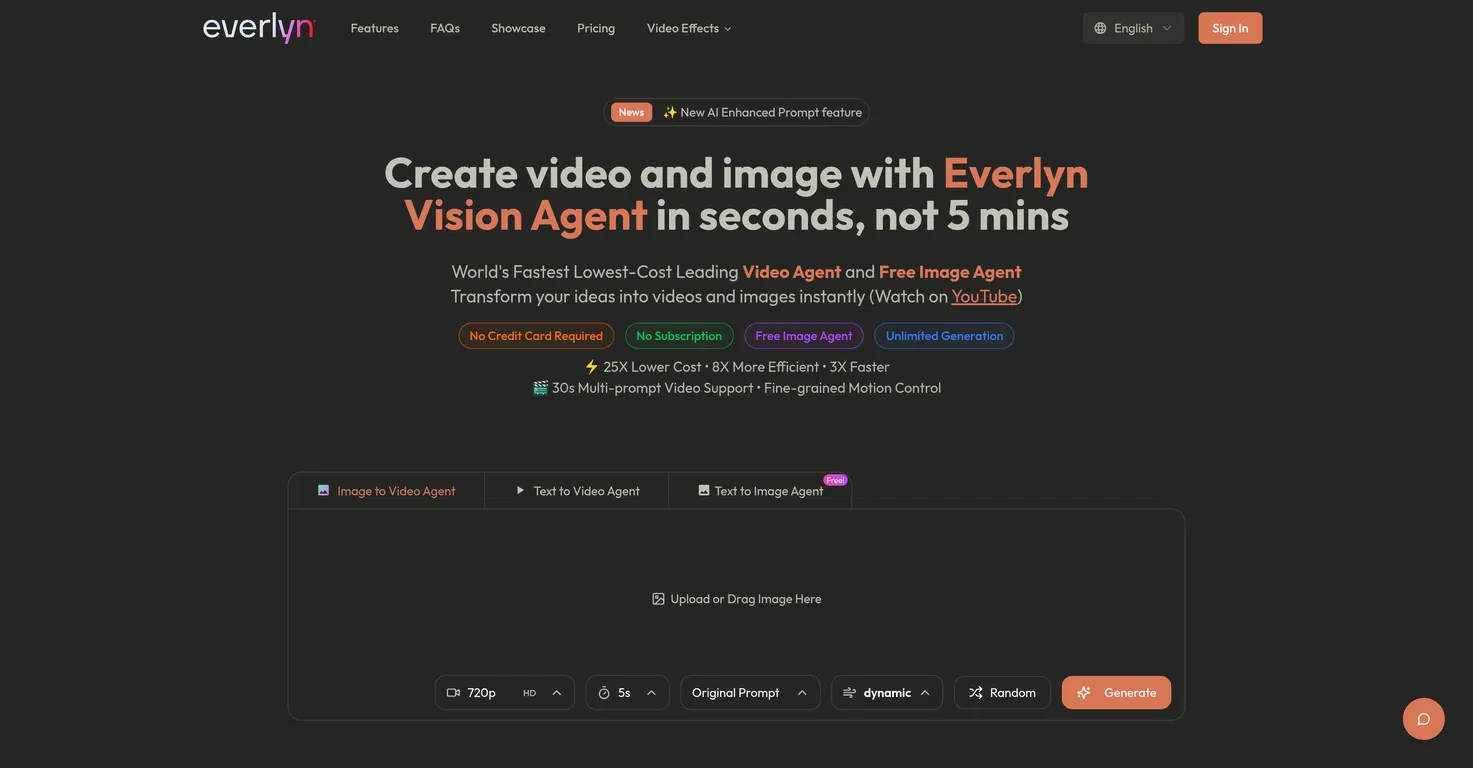Everlyn: Fastest Video and Image Generation screenshot