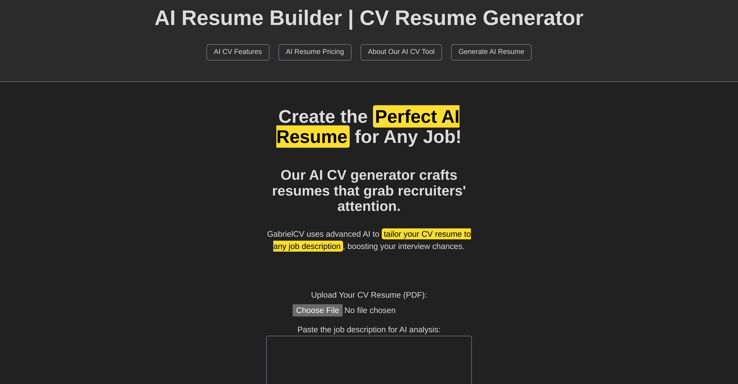GabrielCV screenshot