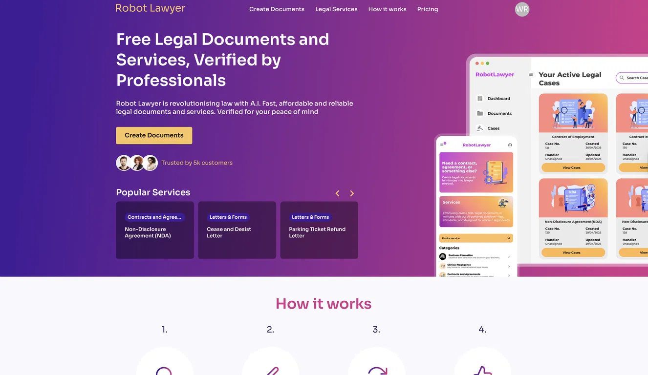 Robot Lawyer screenshot