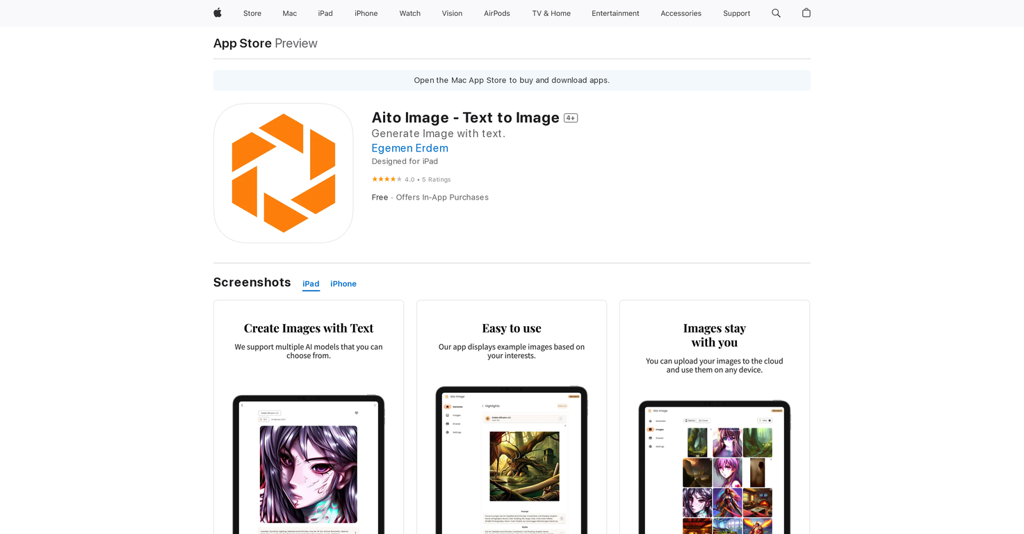 Aito Image - Text to Image screenshot
