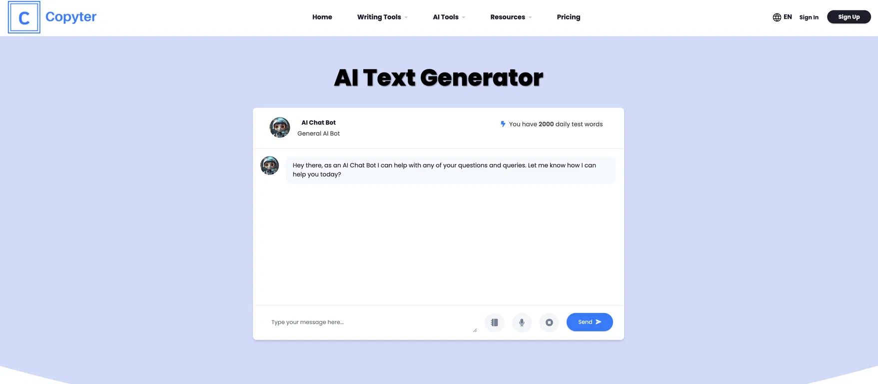 Copyter screenshot