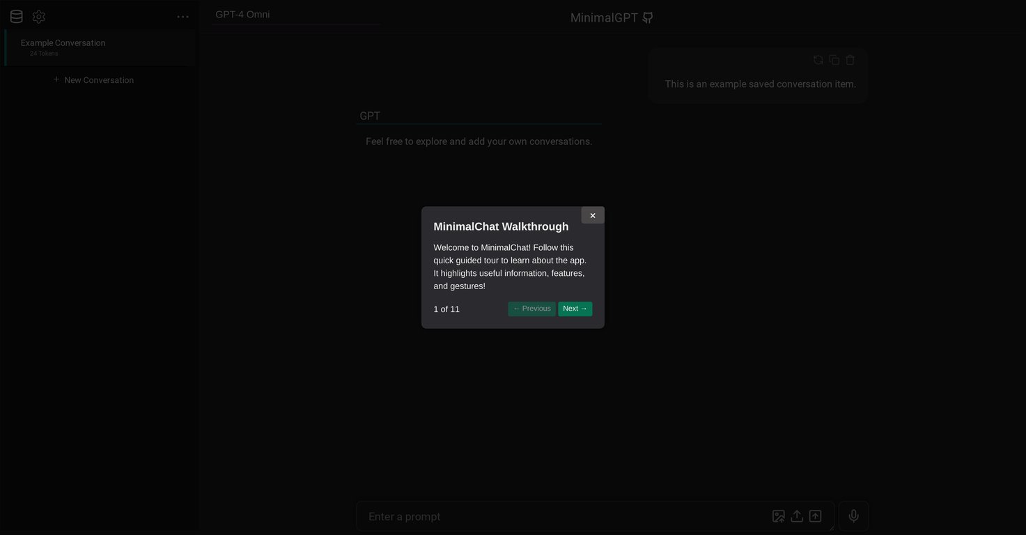 MinimalChat screenshot