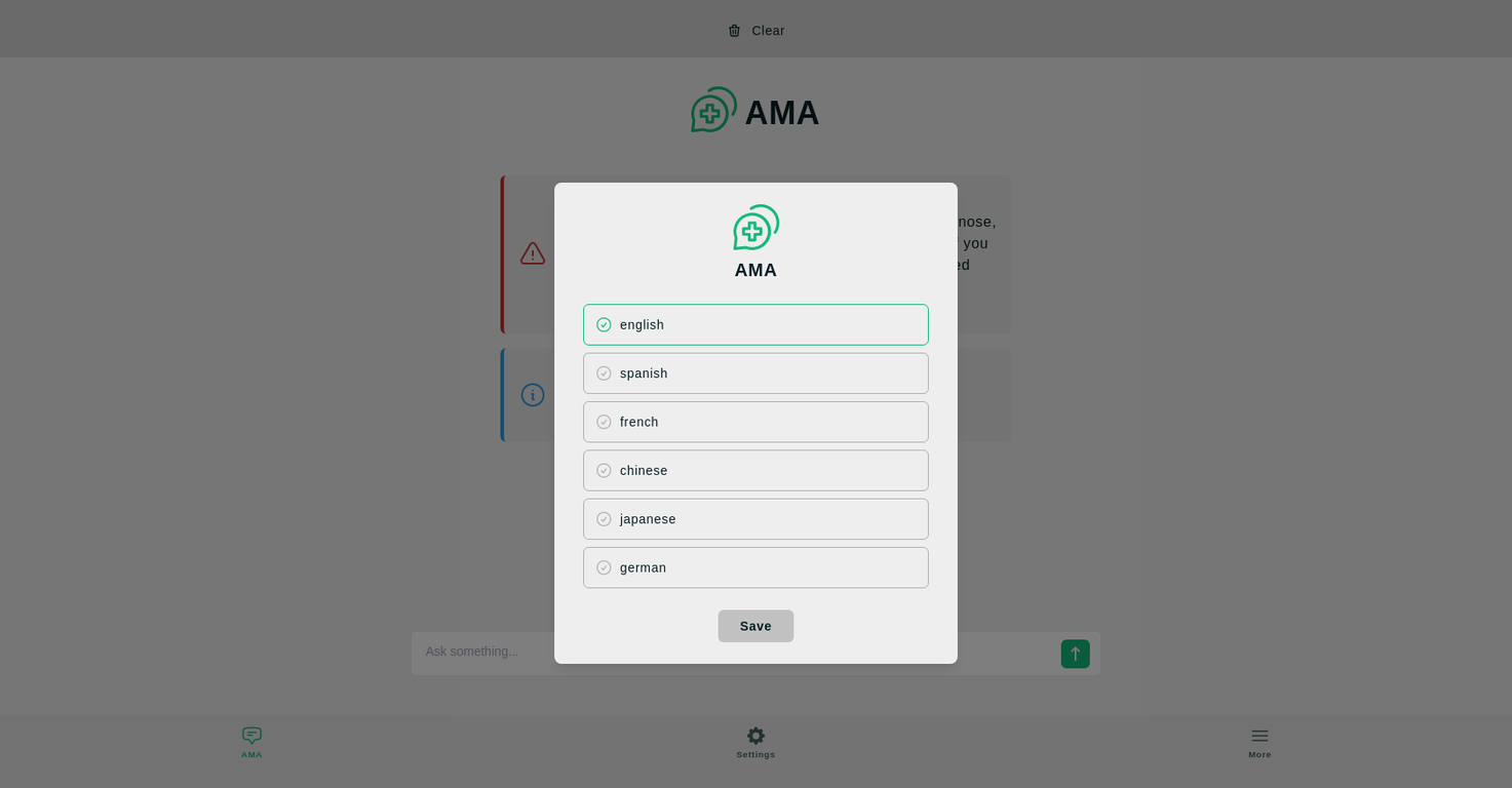 AMA screenshot