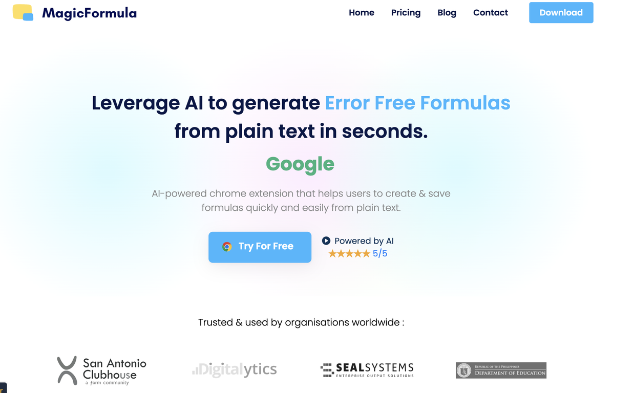 MagicFormula screenshot