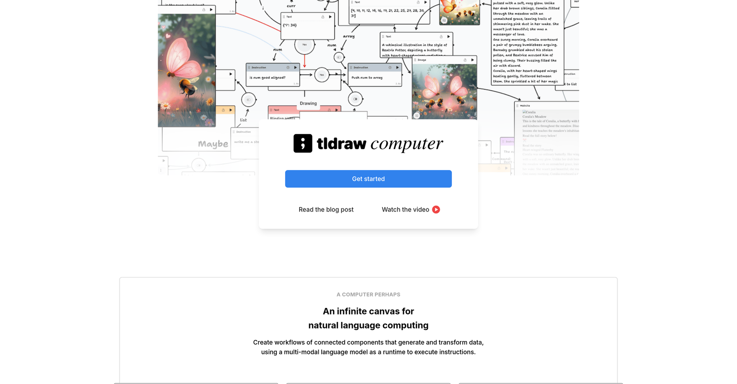 tldraw computer screenshot