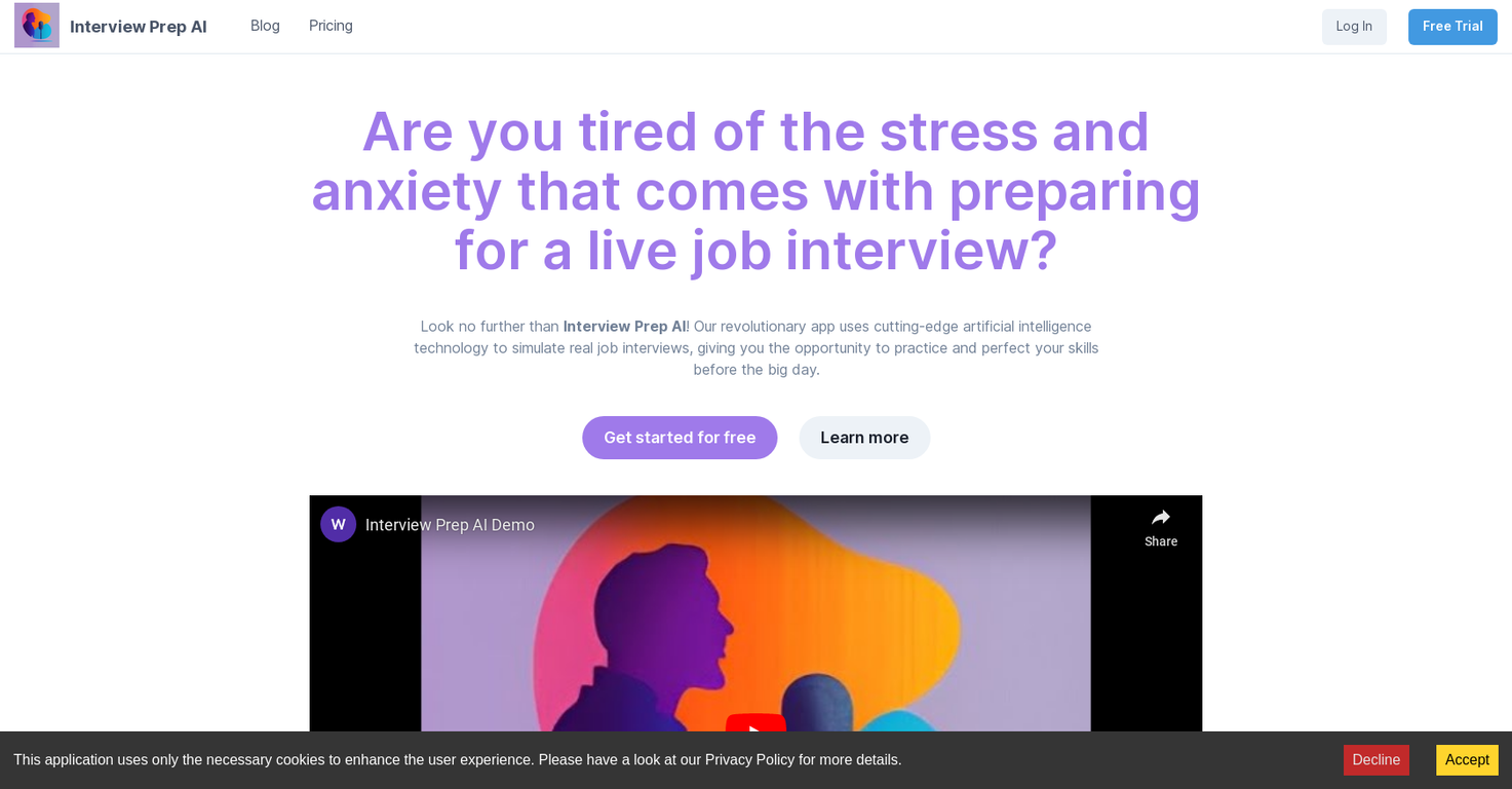 Interviewprep AI screenshot