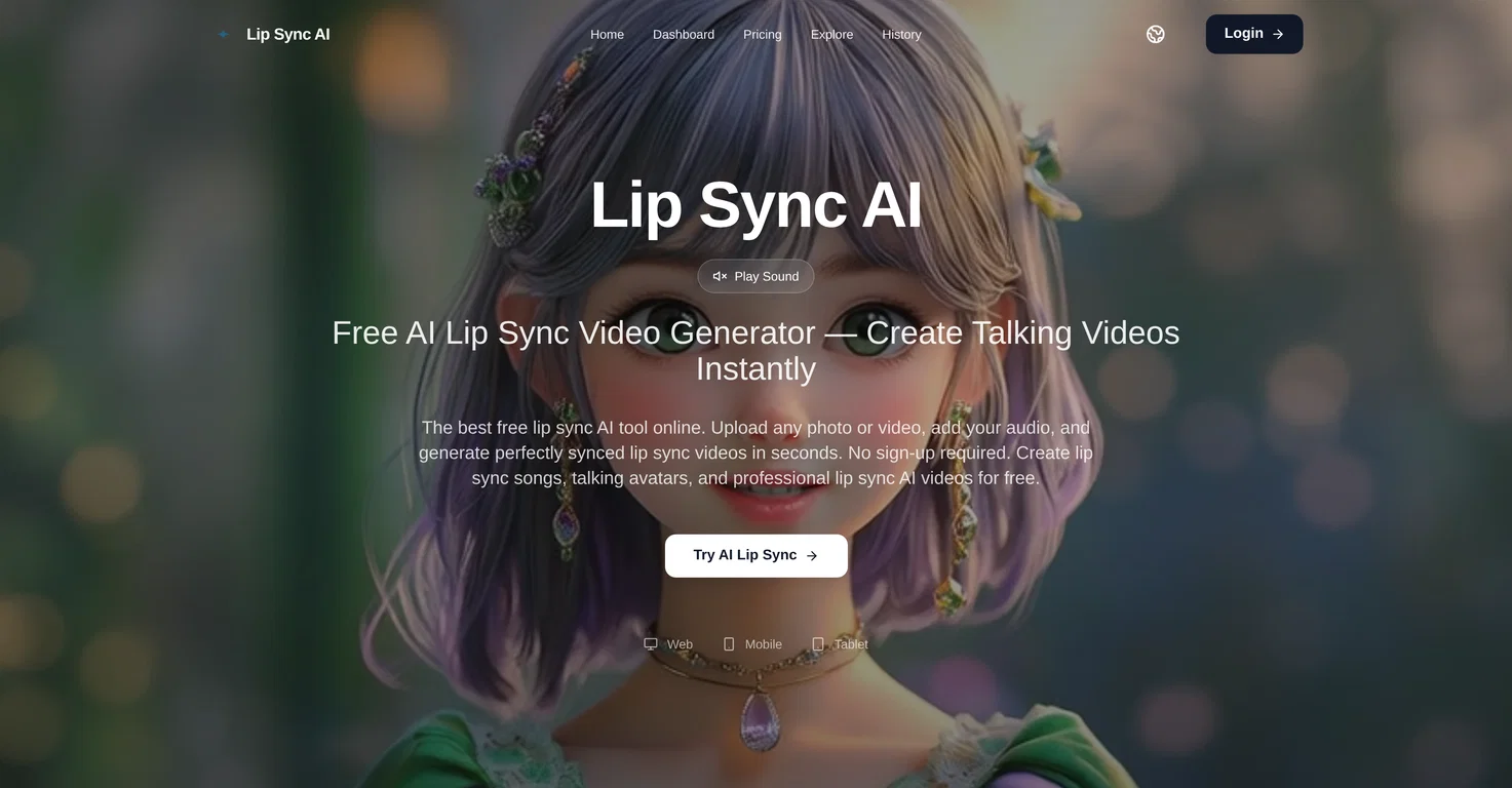 Lip Sync AI screenshot