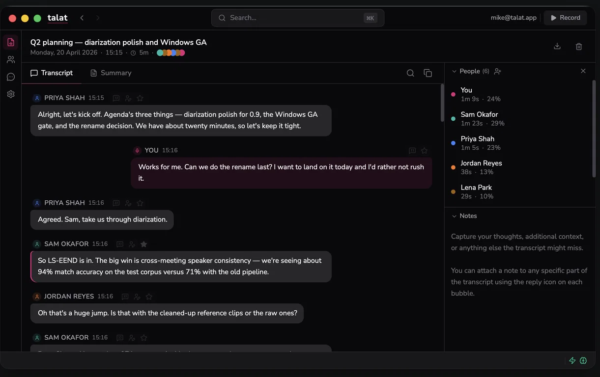 talat screenshot