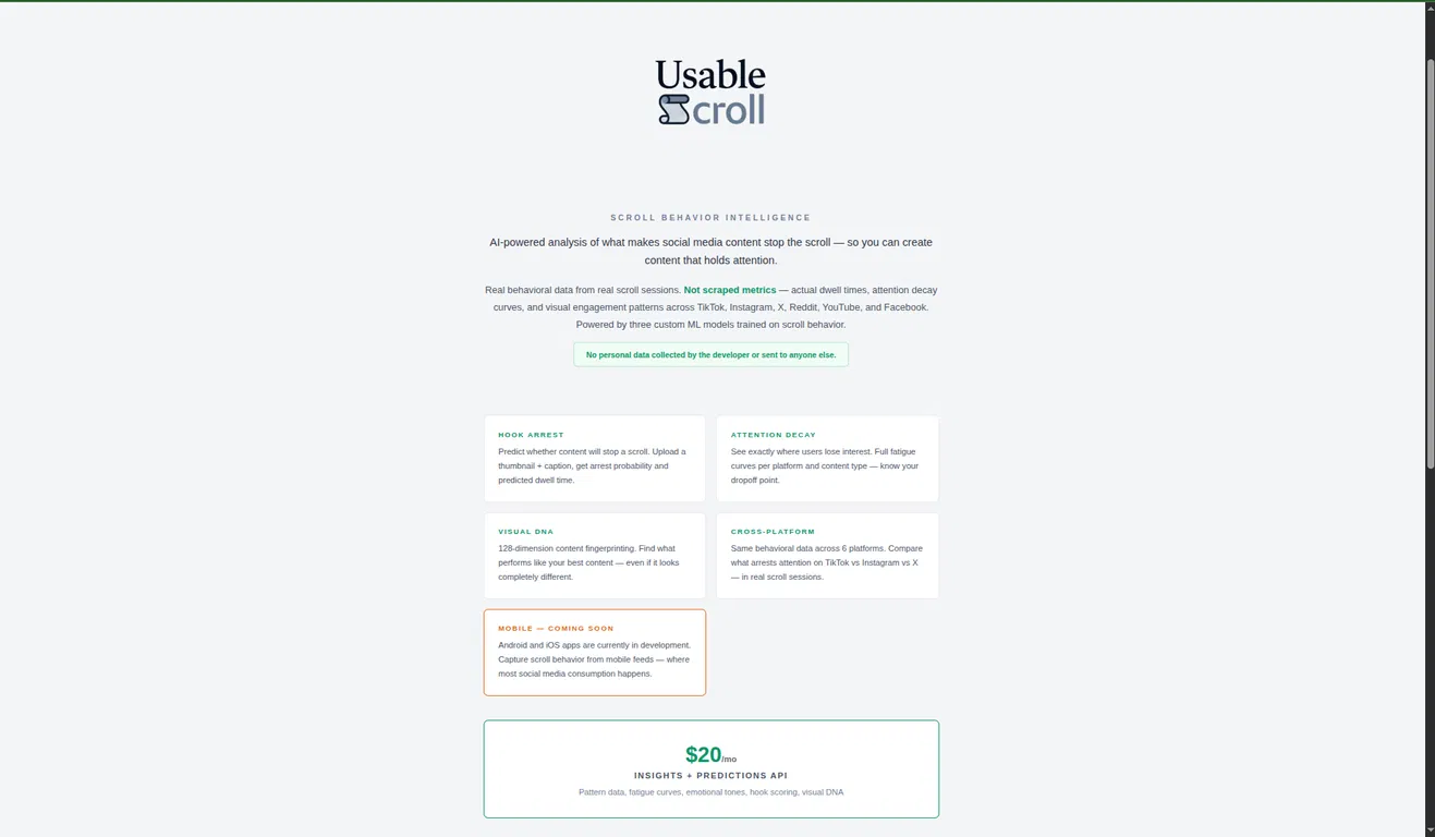 Usable Scroll screenshot