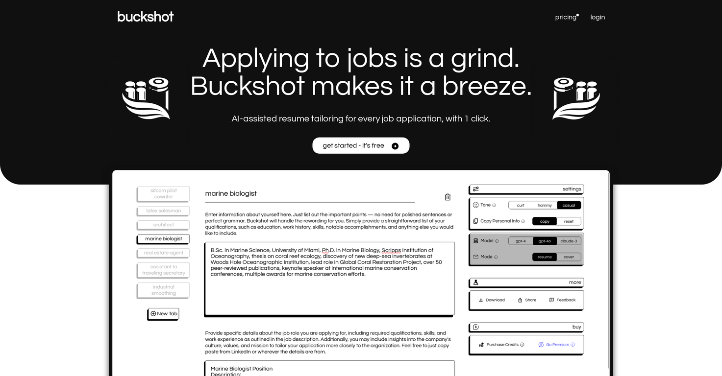 Buckshot screenshot