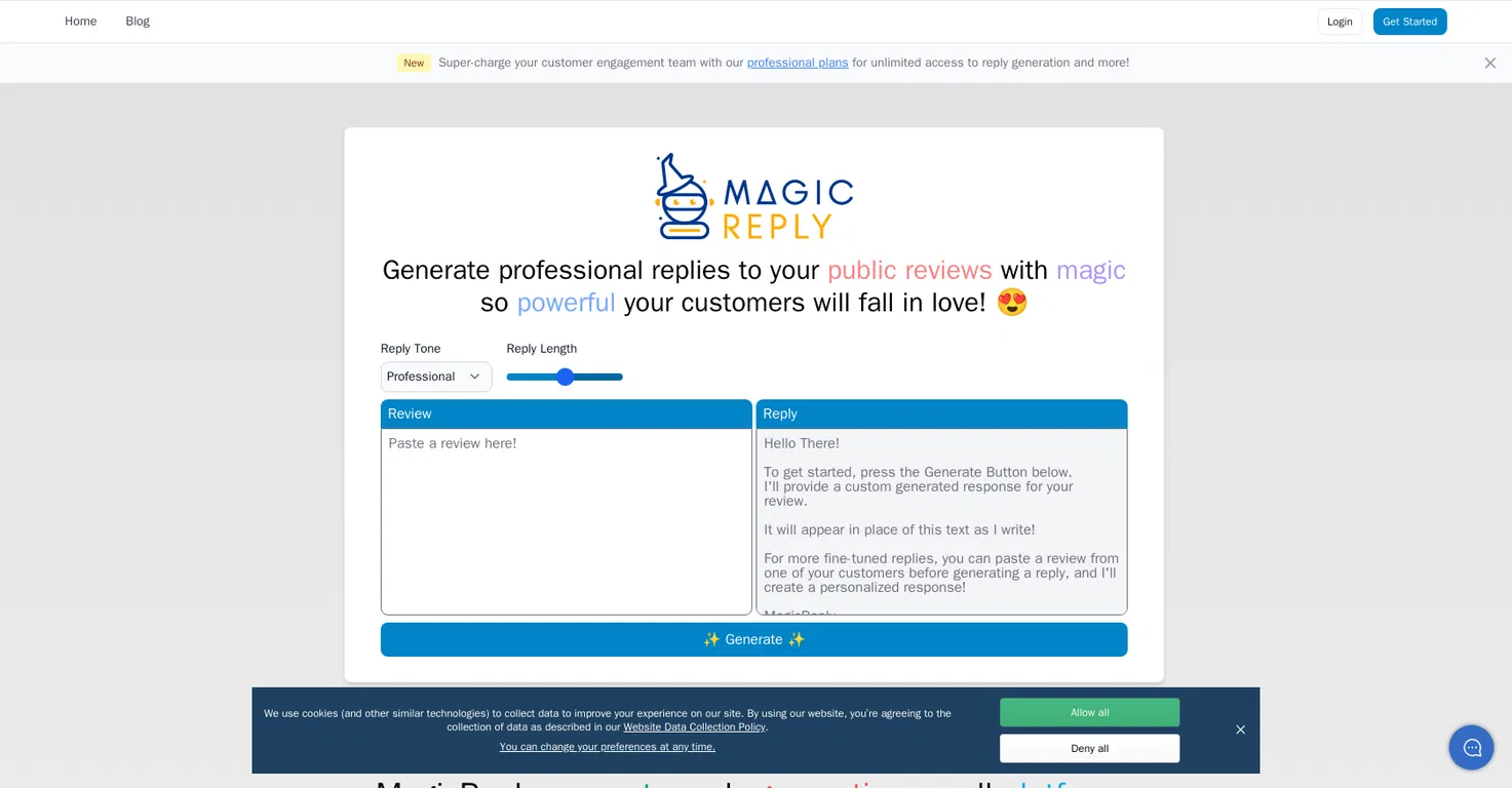 MagicReply screenshot
