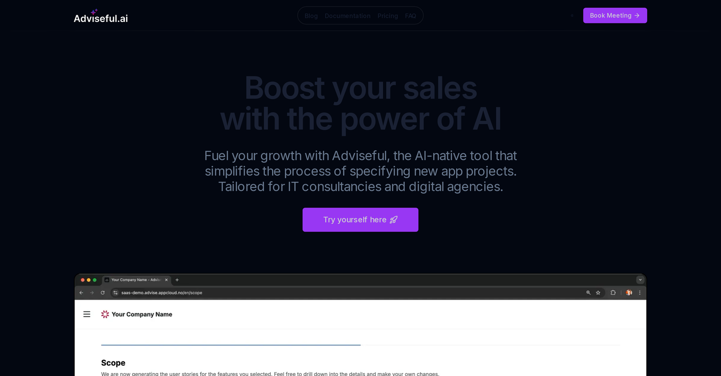 Adviseful.ai screenshot
