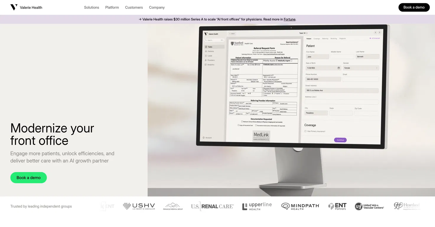Valerie Health screenshot