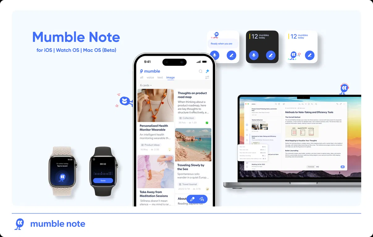 Mumble Note: AI Voice Notetaker screenshot