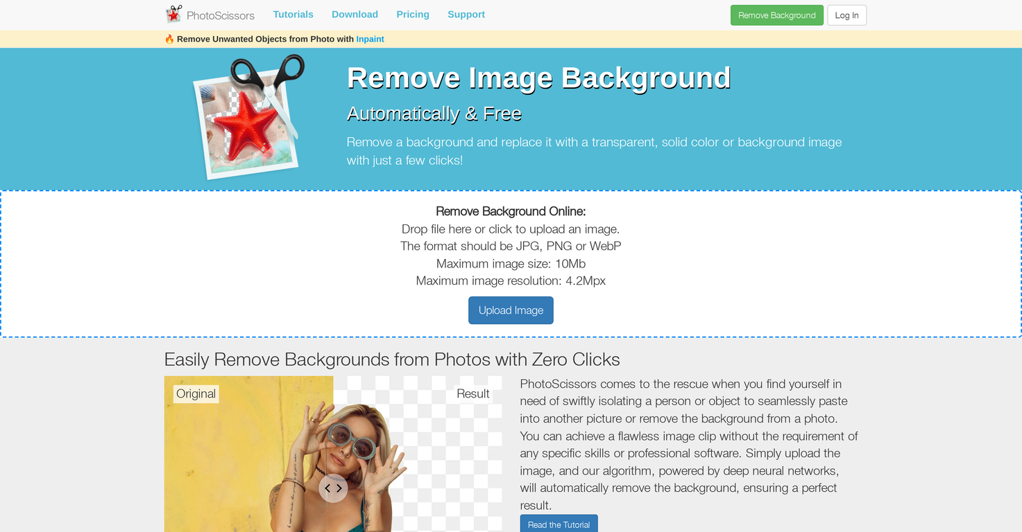 PhotoScissors screenshot