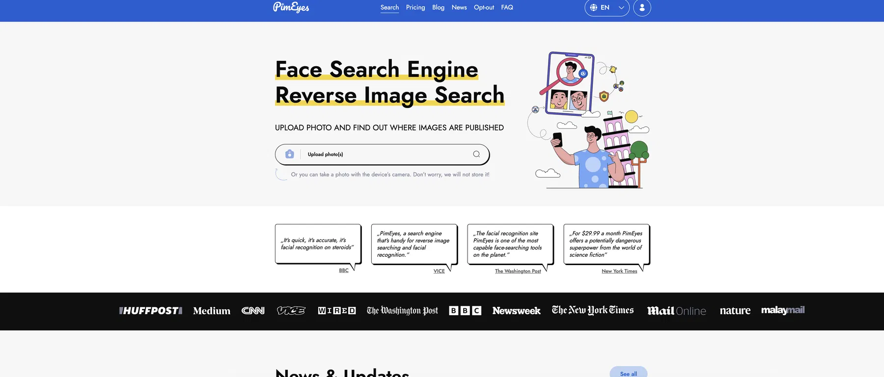 PimEyes screenshot