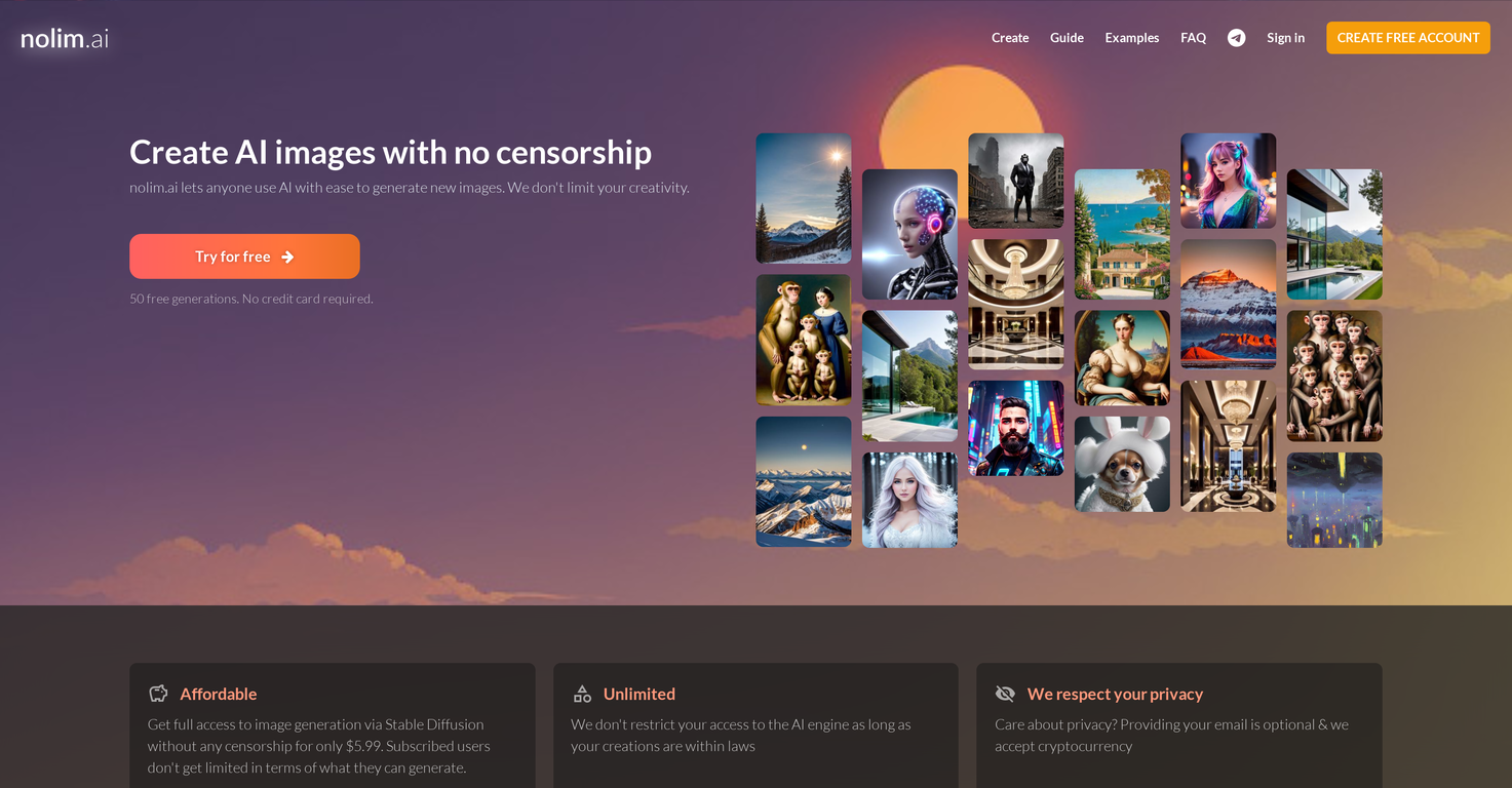 Nolim screenshot