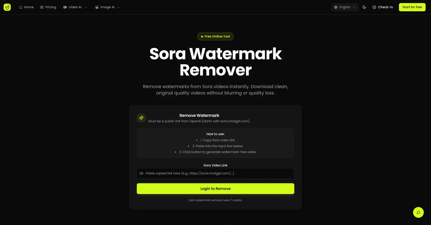 Sora Watermark Remover | Ricebowl AI screenshot